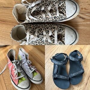 Converse/Teva Lot of 3 shoes